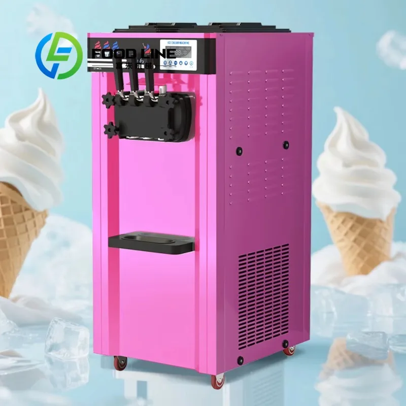 Ice Cream Making Machine Fast Defrost Mechanism Shortens Equipment Sanitation Time When Replacing Different Raw Material Flavors