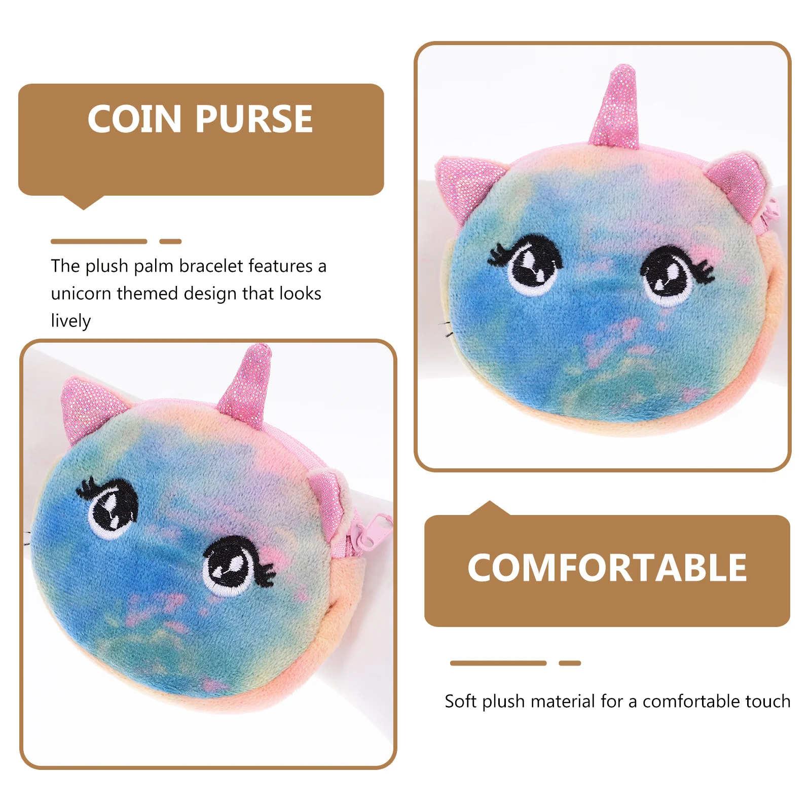 Bracelet licorne à pression souple, 1 pièce, porte-monnaie pour enfants, cadeaux de fête, anniversaire, noël, pâques, décor