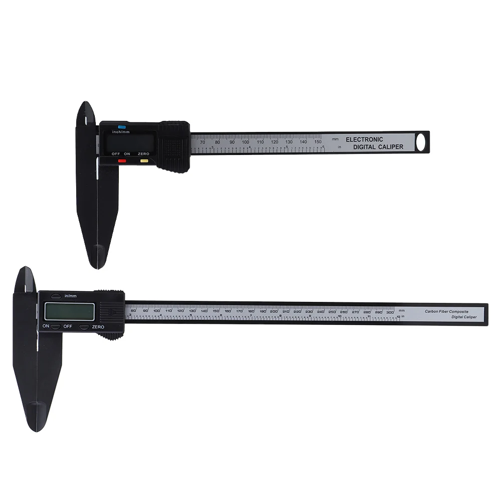 150mm/300mm Digital Electronic Caliper Carbon Ruler with  Jaw Measuring Tool Caliper Ruler Electronic Caliper Measuring Tool