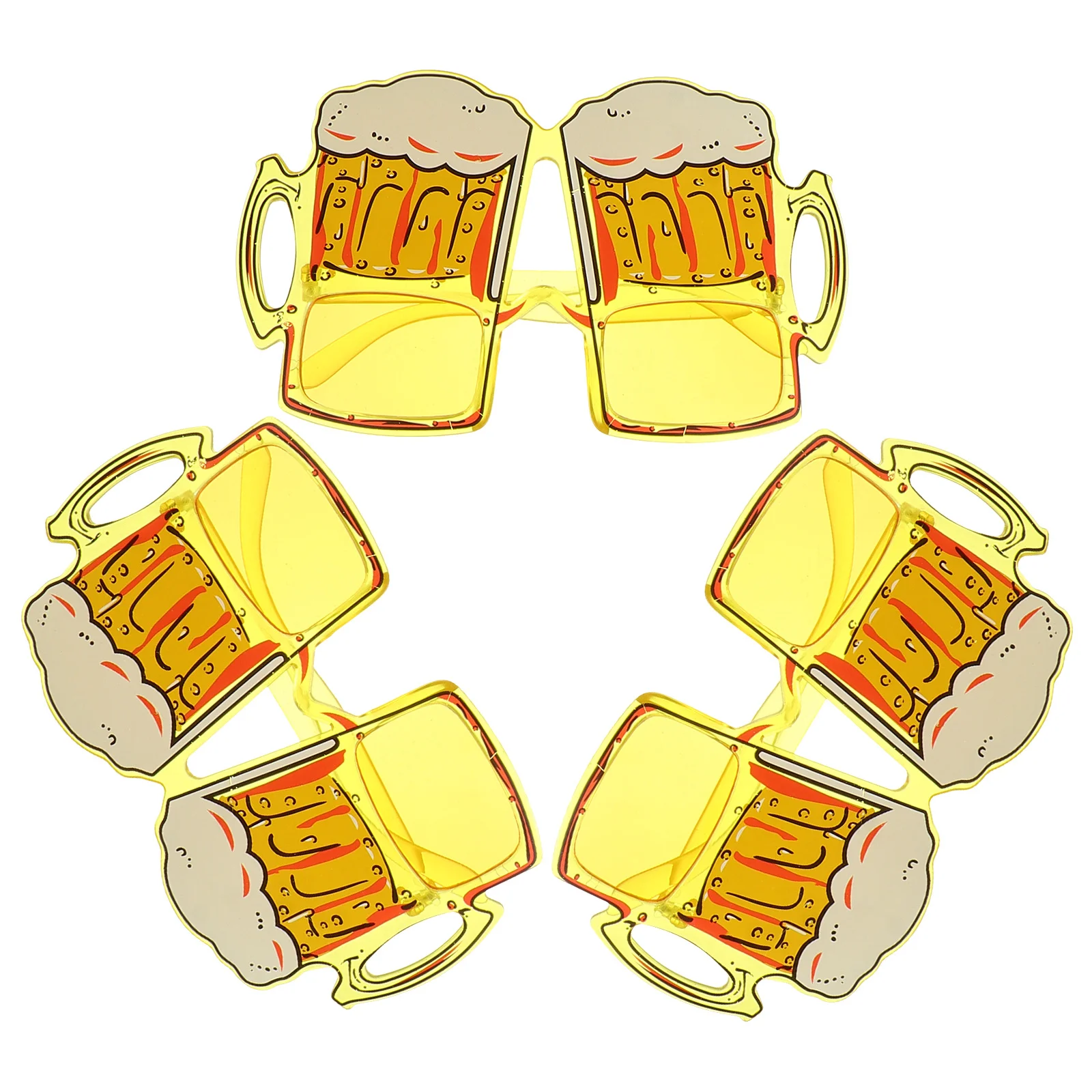 3 bicchieri per tazze da birra, accessori creativi per feste, divertenti oggetti di scena per foto, leggeri e durevoli per bicchieri a forma di tazza