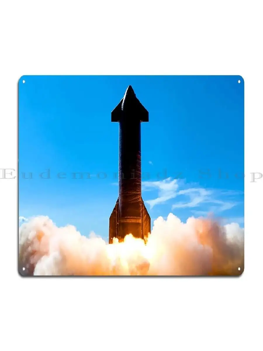 Personalized SpaceX Starship S Metal Plaque  Classic Retro Tin Sign Poster for Wall Decor  Unique Home Decoration