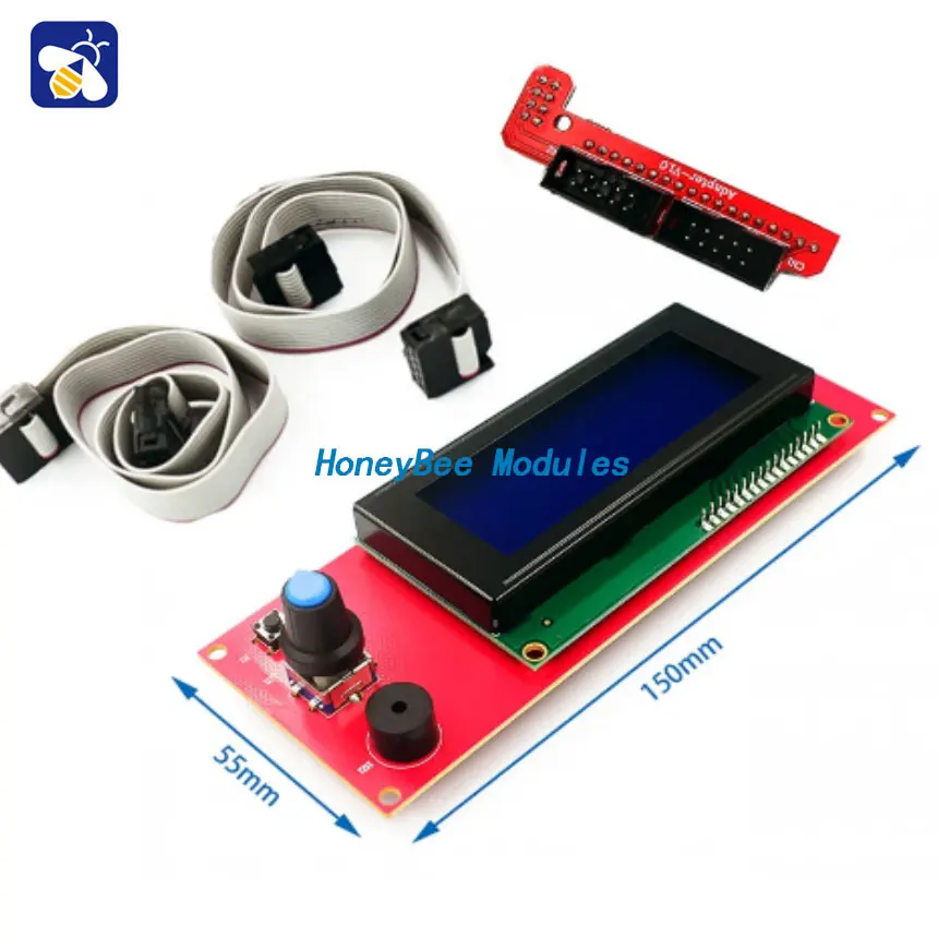 

3D Printer Accessories Reprap Ramps 1.4 2004 LCD Smart Controller Display for Offline Printing