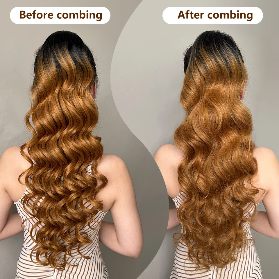 

28Inch Long Curly Pony Tails Hair Ponytail Extension Drawstring Ponytail for Black Women Extensions Natural Synthetic Ponytail