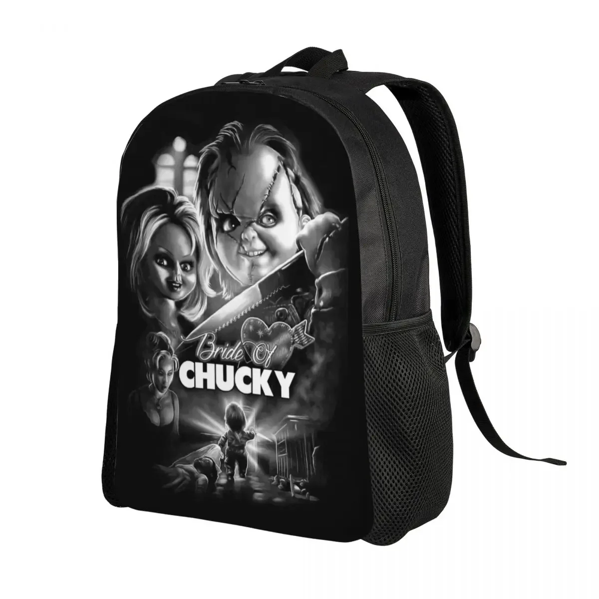 Bride Of Chucky Laptop Backpack Men Women Fashion Bookbag for School College Student Killer Doll Chucky Bags