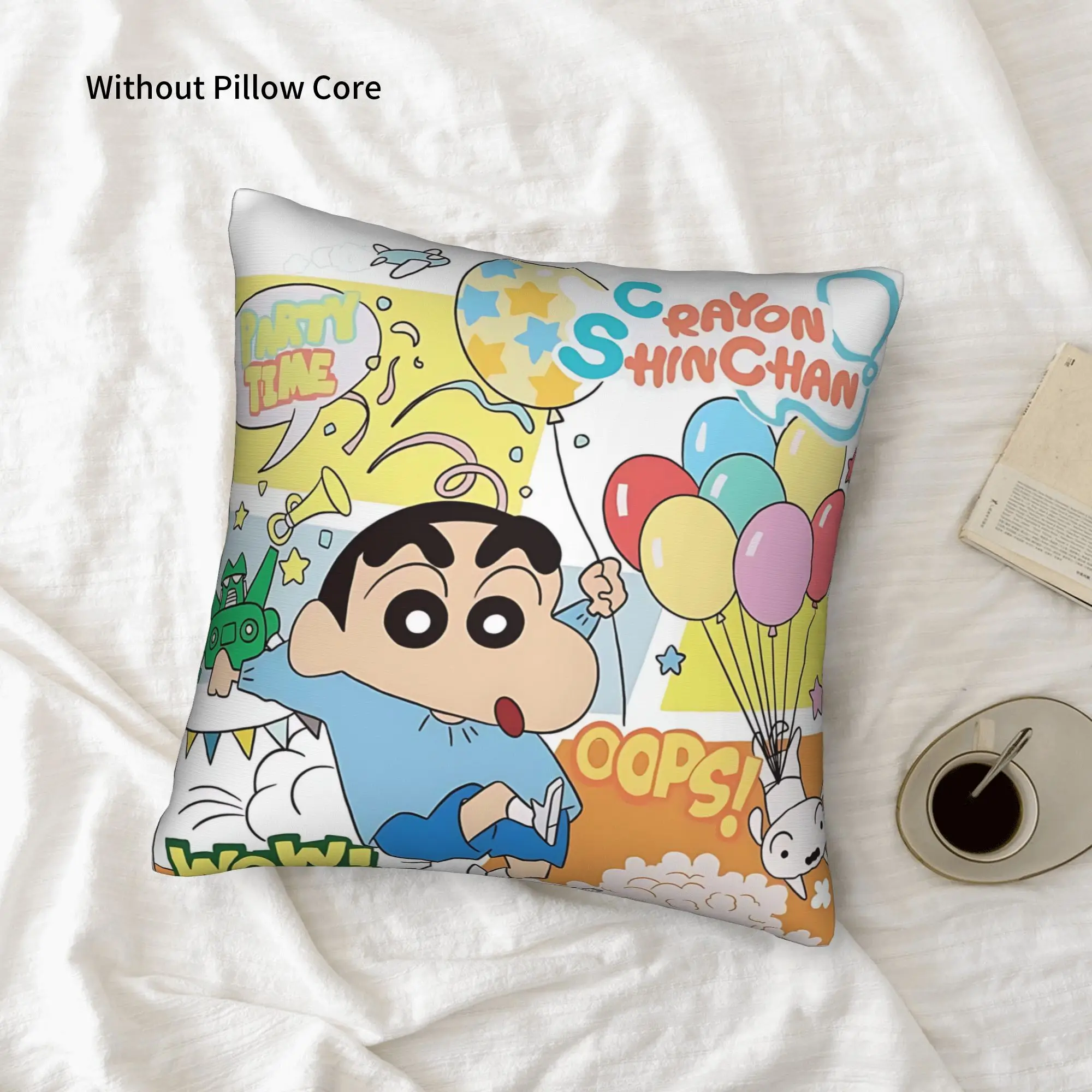 1PC Crayon S Shin chan Pillow Case Double-Sided Printing  Sofa Cushion Bedroom Bedside Pillow