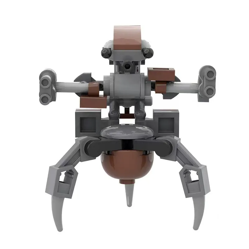 10 conjunto moc espaço destroyer droideka define o clone robô destroyer luta bloco de construção armas do exército tijolos soldados para presente