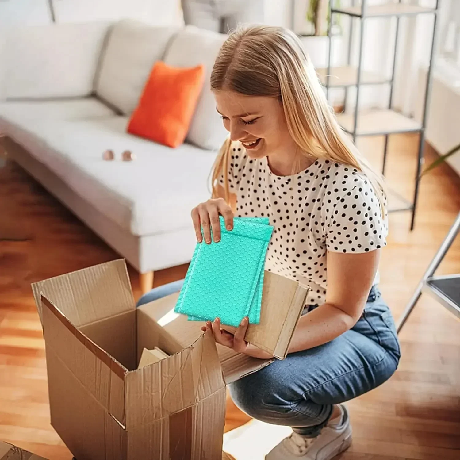 100 Stuks Bubble Mailer Groene Verpakking Verpakking Verpakking Kleine Zakelijke Benodigdheden Enveloppen Verzending Pakketten Envelop