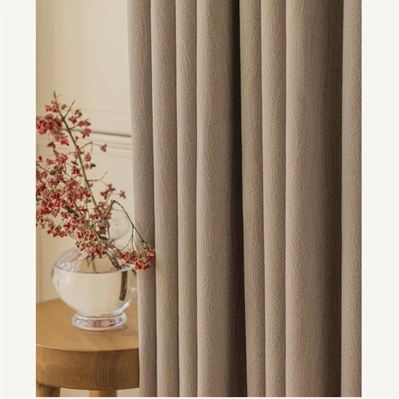 85% Blackout Living Room Window Curtains Luxury Customize Accepted Bedroom Drapes Thermal Insulated Darkening Curtains