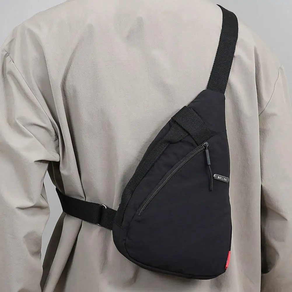 Unisex Sports Casual Crossbody Bag Fashionable Large-capacity Cycling Bag  Chest Bag Portable Shoulder Bag Sporty Phone Bag