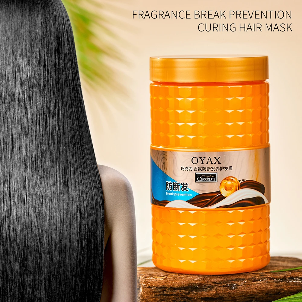 Black Bandage Hair Mask For Split Ends Luxury Nourishing Smooth Damage Repair Hair Conditioner Color Protection Moisturizing