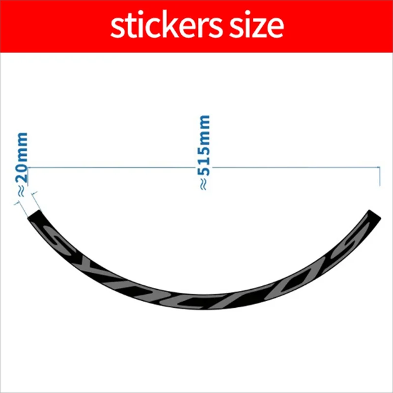 MTB Road Wheels Decals for Syncros Vinyl Waterproof Sunscreen Antifade Mountain Bike Stickers for 27.5 29 Inch Free Shipping