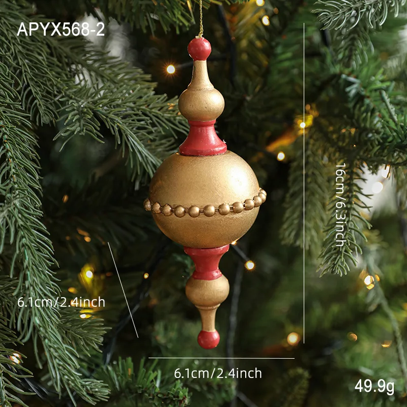 1PC Christmas Tree Wood Ornaments Acorn Star Shape Hanging Rustic Christmas Ornaments Window Decor Christmas Crafts Gift Decor