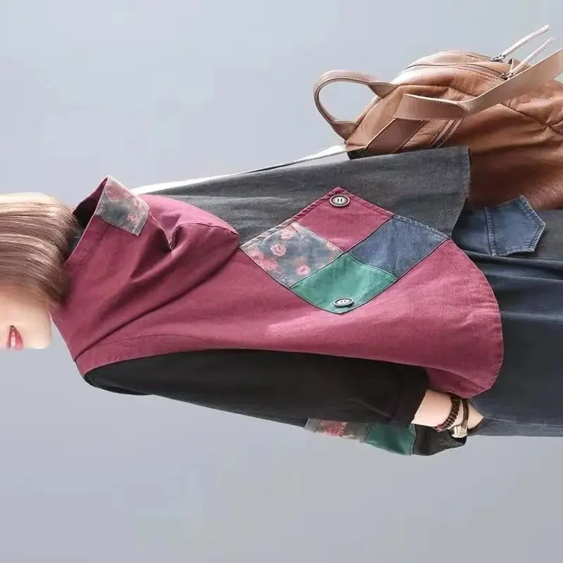 

2025 Fashion Design Vintage Spliced Hooded Denim Vest Autumn New Korean Women's Vest Jacket Printed Sleeveless Denim Jacket Top