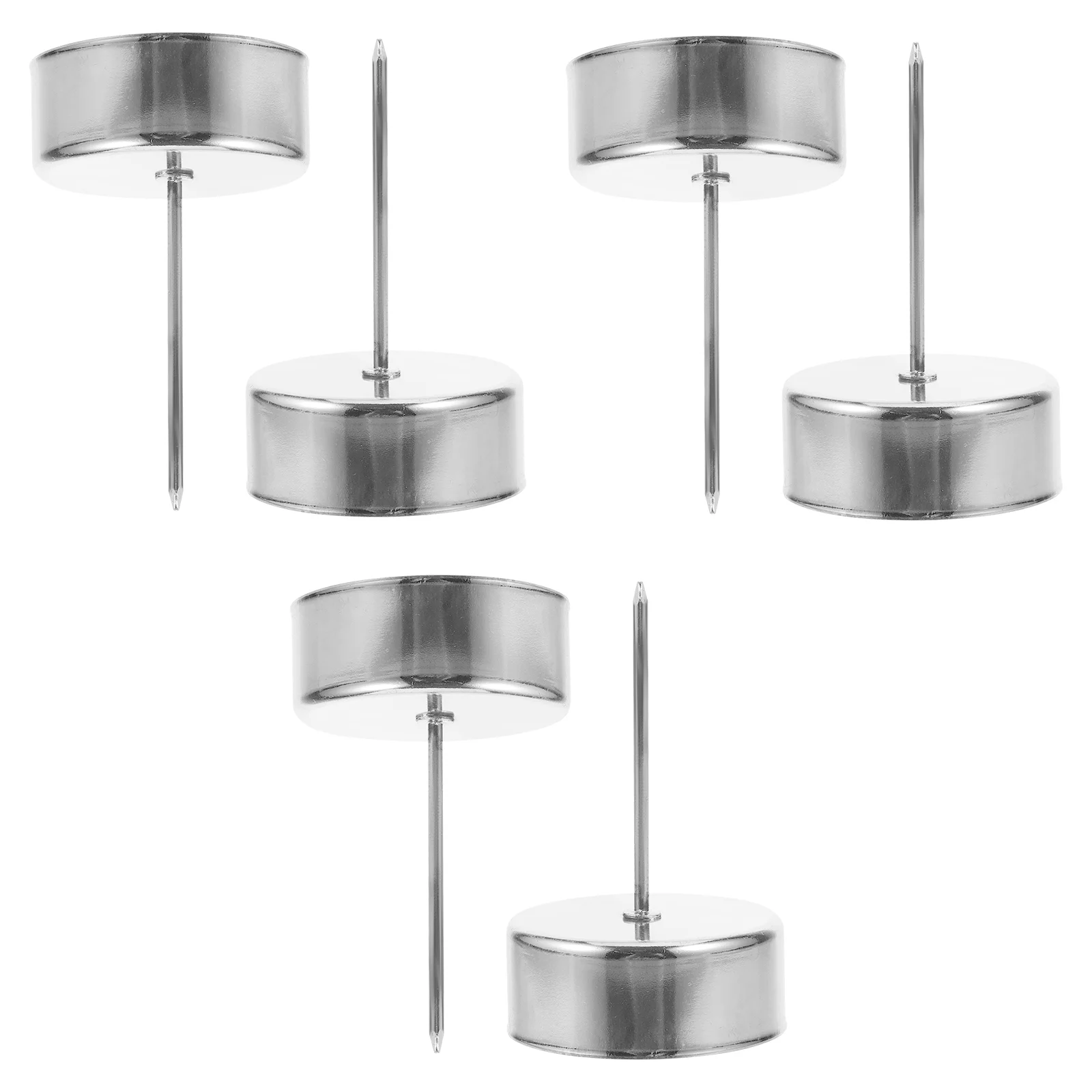 6 Pcs Holder Candlestick Cup Tealight Holders on Spikes Fixture Taper Iron
