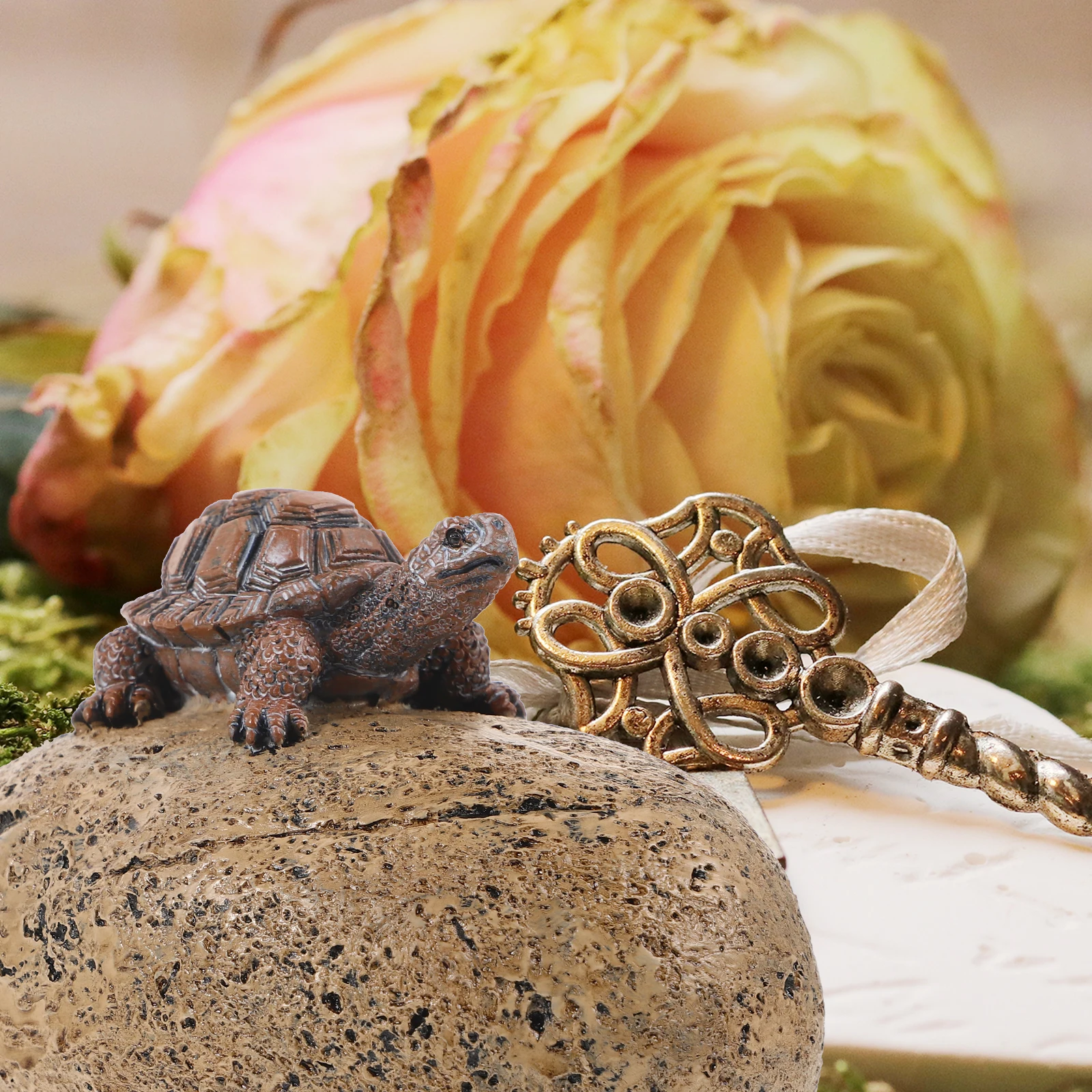 

Outdoor Resin Turtle Stone Garden Key Hider Hidden Storage Box Holder Decorative Garden Ornament Outdoor Storage Box