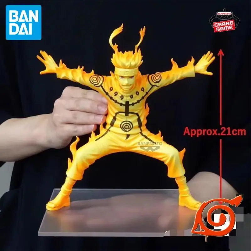 In Stock Bandai Original Banpresto Uzumaki Naruto Six Paths Version Figures Anime Statues Cartoon Action Models Dolls Toys Gifts