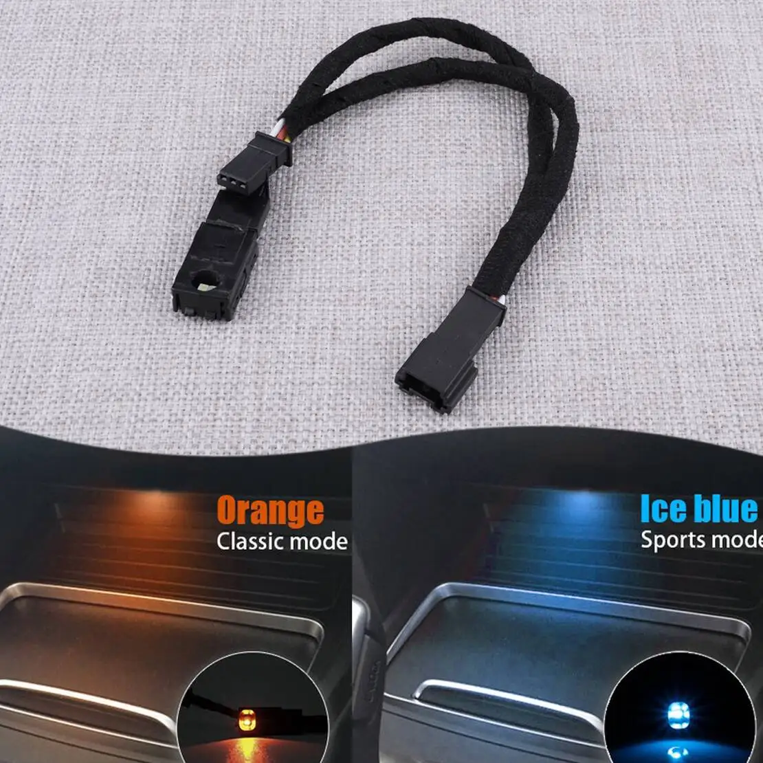 

63319242162 Светодиодный держатель для чашки с Y-кабелем, подходит для BMW 3 4 серии M3 F30 F31 F32 F33 F34 F36 F80 F82 F83