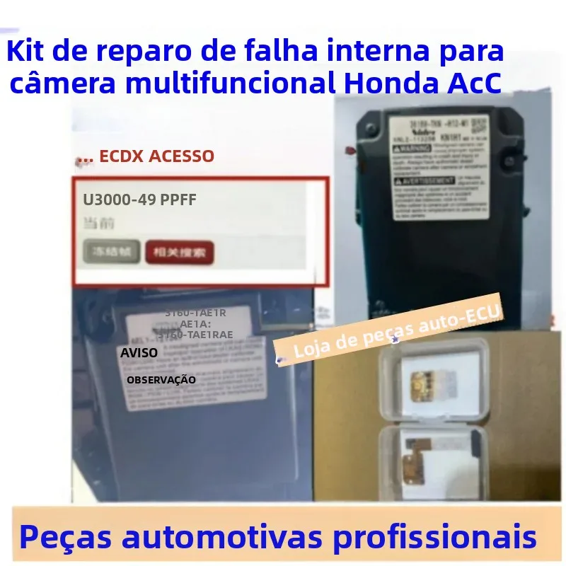 Kit de Reparo de Falhas do Módulo da Câmera ACC para Honda U3000-49, Unidade de Câmera Multifuncional, Código de Falha Eletrônico Interno, Acessório Automotivo