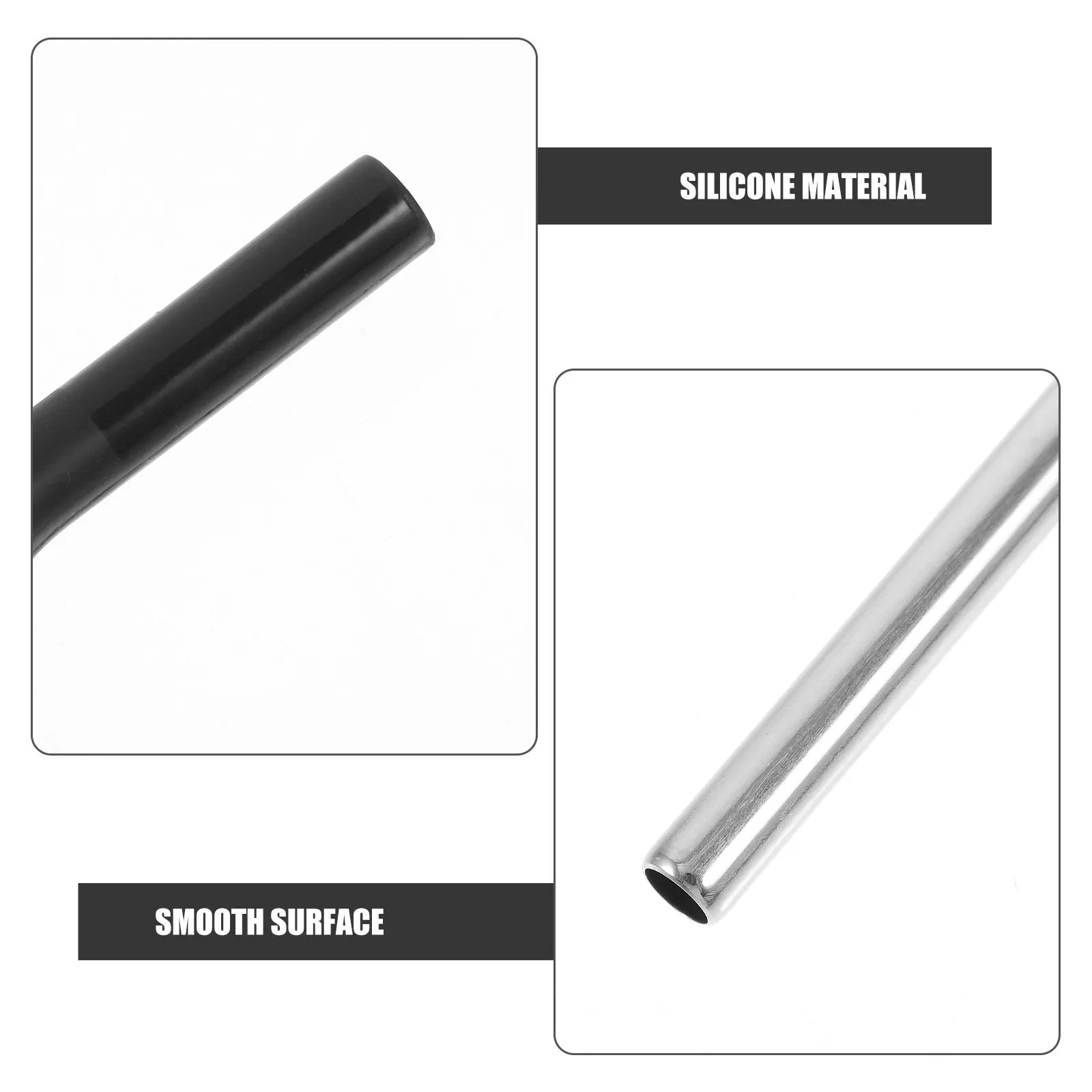 10Pcs Multipurpose Stainless Steel Reusable Straws with Anti Scald Silicone Tips Perfect for Graduation Celebrations Beach