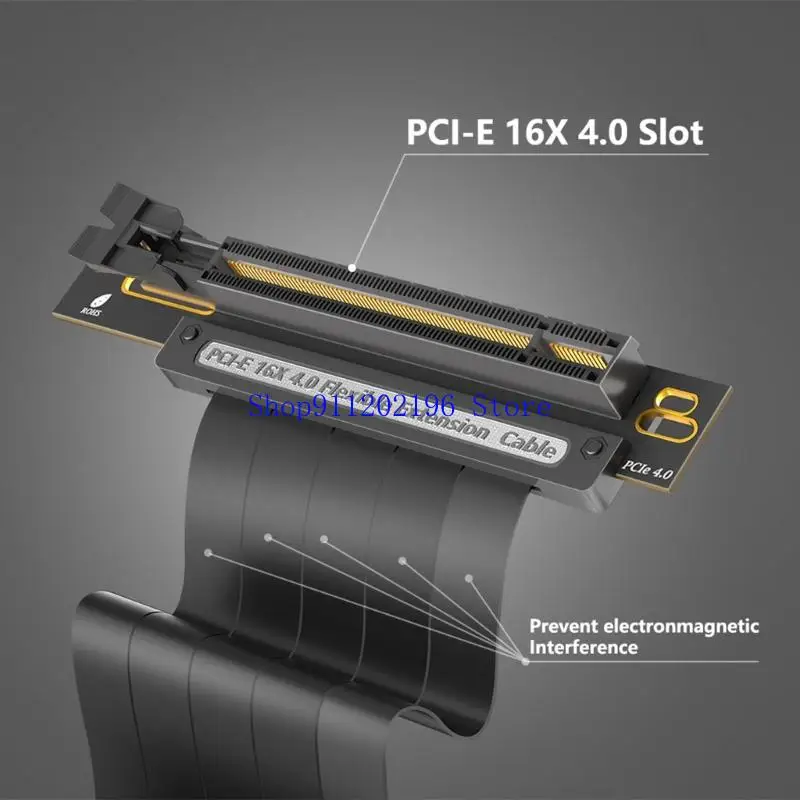 P82A Highly Performances PCIe4.0 GPU Extension Risers Cable for Mini ITX Structure Compact Computer Case Optimizing Airflows