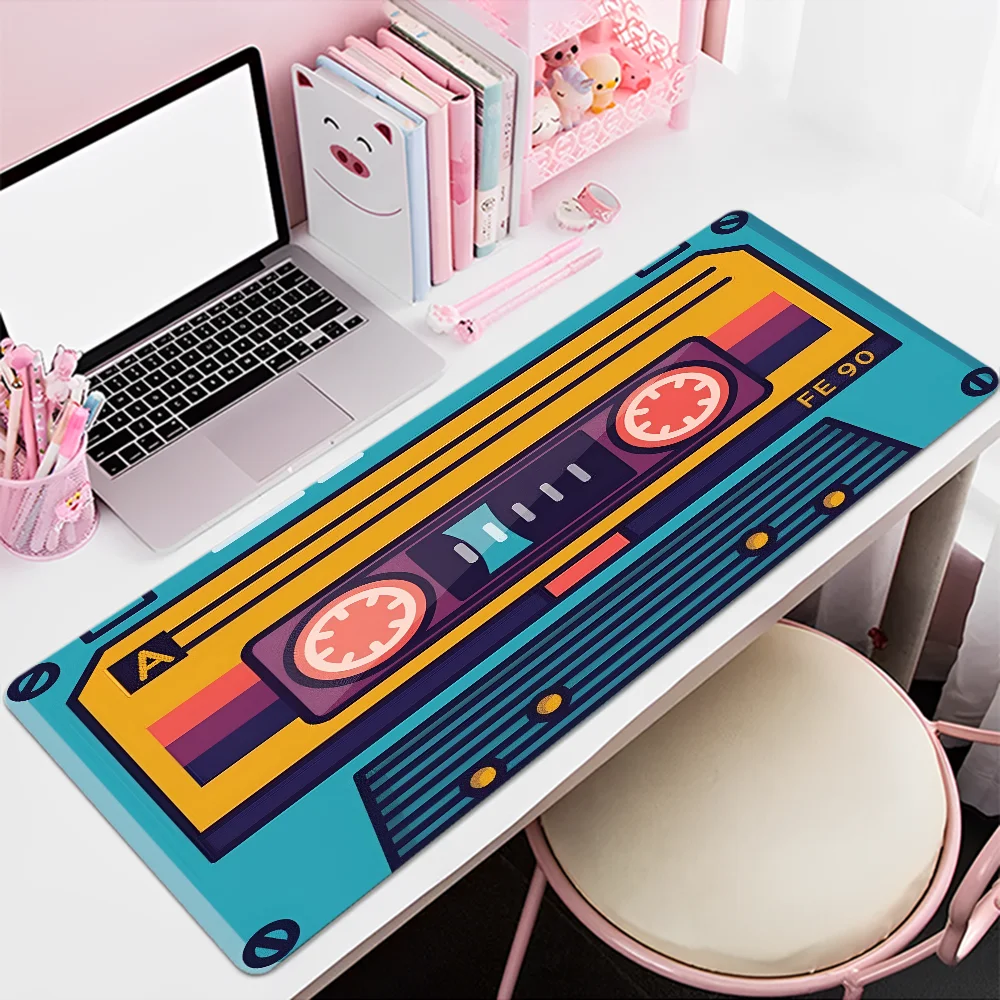 Cassette Music Tape INS Tide Large Cartoon Anime Gaming Mouse Pad Keyboard Mouse Mats Desk Mat Accessories