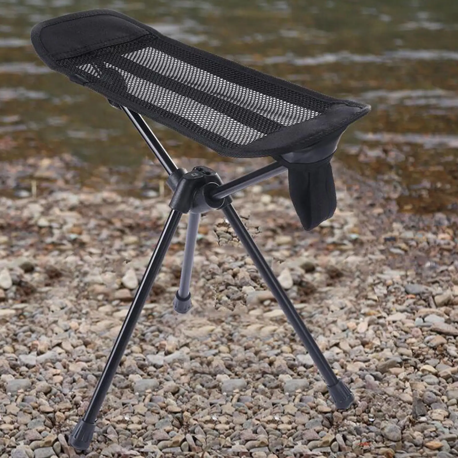 Folding Chair Footrest Portable Fishing Chair Footstool for Camping Hiking