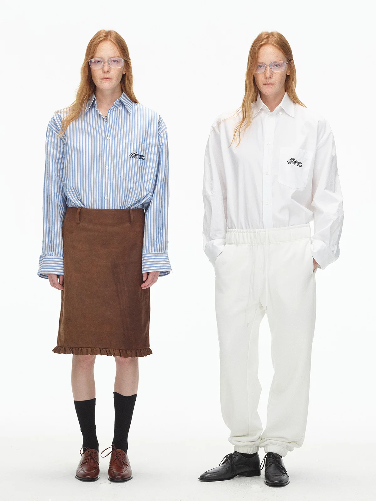 

ADE 25 Winter Faionable Small Collar Midi irt New Arrival Breathable Cotton Long Sve Women's Busin Casual irt