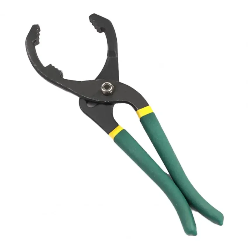 10 inch/12 inch Universal Oil Filter Wrench Serrated Jaws Oil Fuel Filter Pliers for Mechanical Maintenance Oil Grid Wrench