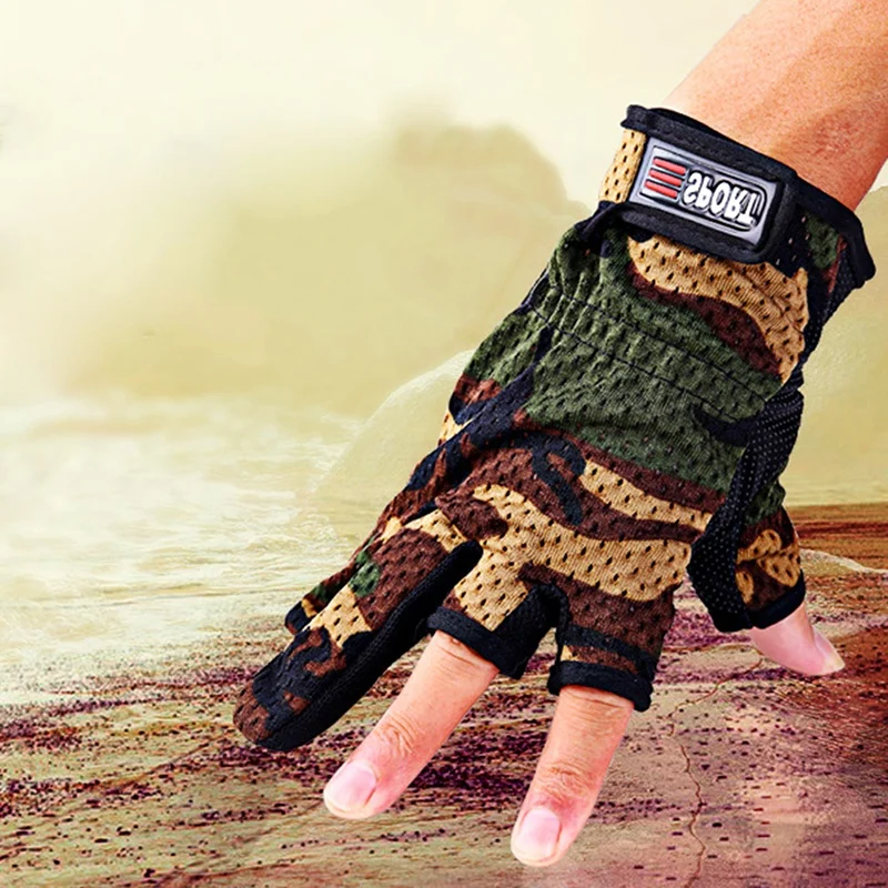 1 Paar Halbfinger-Sport-Herrenhandschuhe, Bergsteigen, Halbfinger-Handschuhe, Radfahren, Fitness, Radfahren, Outdoor, Gleithandschuhe