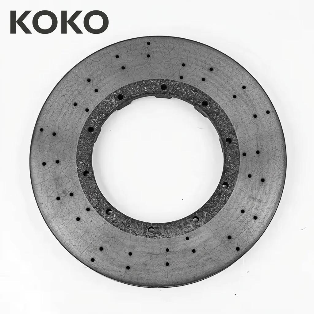 Koko Racing Carbon Ceramic Brake Disc Kit - 1400℃ Heat Resistant, Dust-Free, 600K km Life & Unmatched Brake Feel for BMW M3 F80