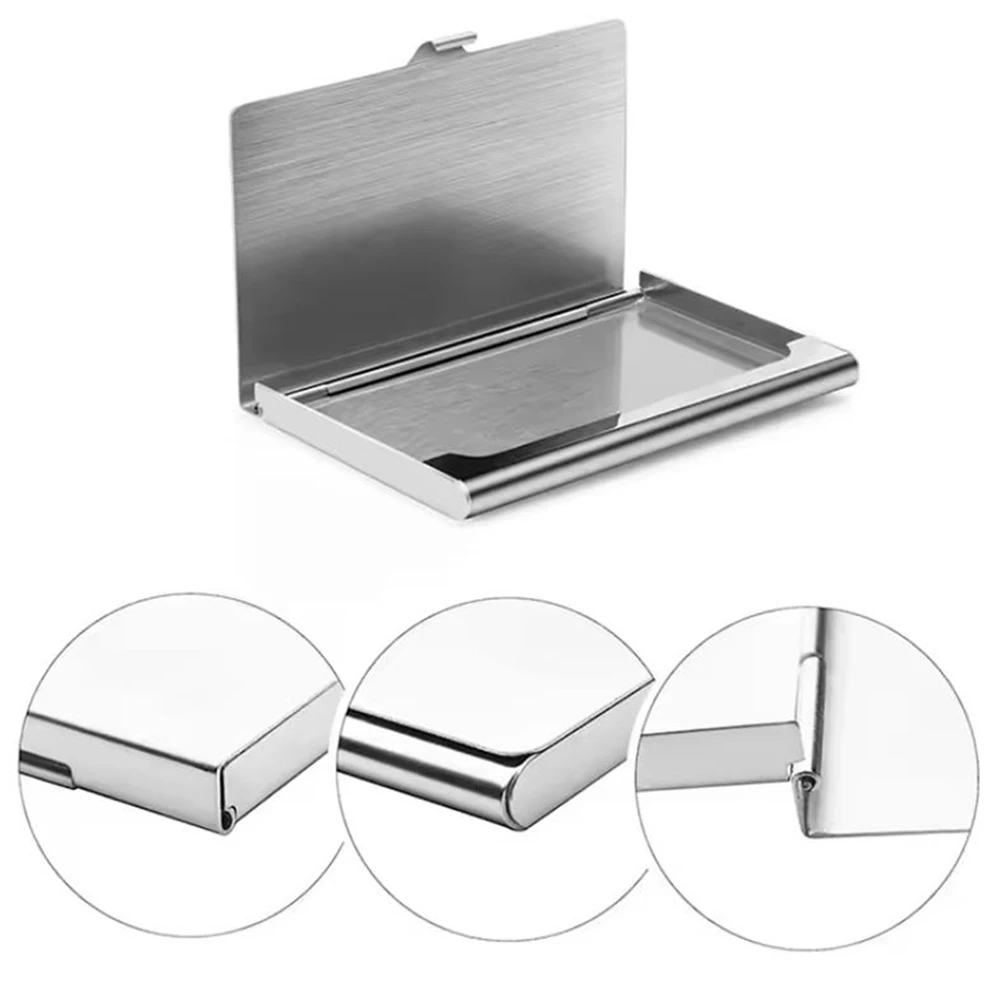 Personalizowane etui na wizytówki z imieniem, metalowy organizer z blokadą RFID, portfel na karty kredytowe i identyfikatory, smukły organizer do kieszeni, torebki, do samodzielnego montażu.