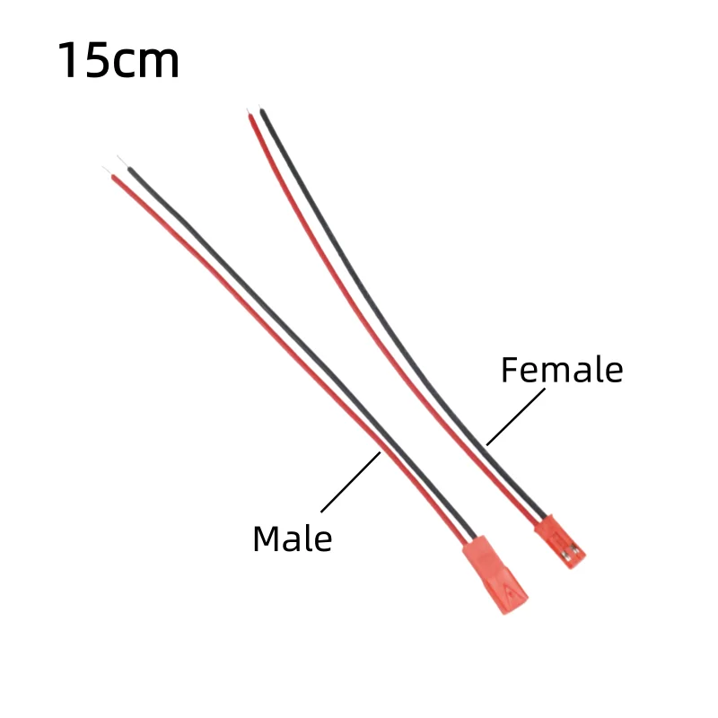 

20 шт., 24 AWG, разъем JST, 2-контактный разъем «папа-мама», подходит для светодиодной ленты, пульт дистанционного управления, игрушечная батарея
