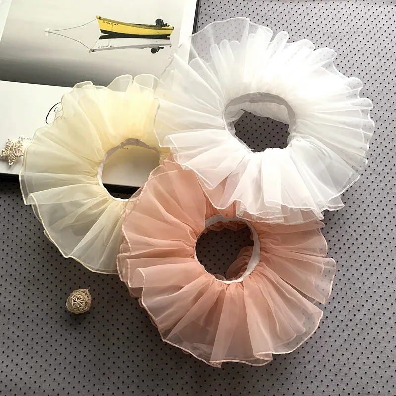 

Organza Children's Dance Mesh Skirt Four-Layer Princess TUTU Skirt Girls Ballet Dance White