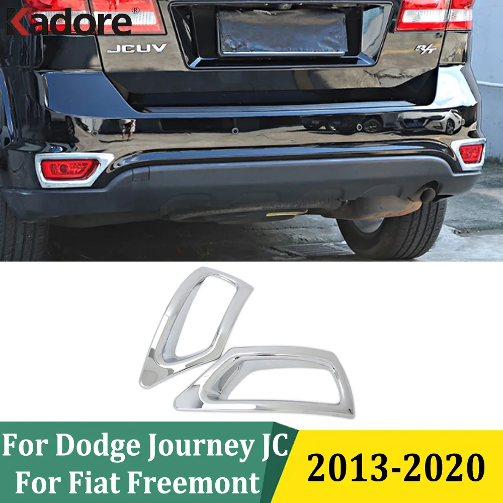 

For Dodge Journey Jcuv & For Fiat Freemont 2013-2020 Rear Reflector Fog Light Lamp Cover Chrome Sticker Trim Car Accessories