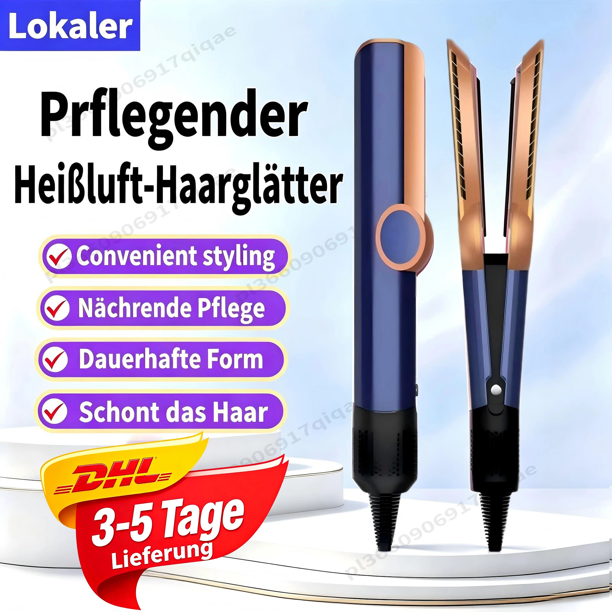 SenCiciMen 2 IN 1 Hochwertiger Haarglätter und Haartrockner mit Negativionen-Technologie, geeignet für Perücken, keine Haarschäden, heißes Styling-Tool für weniger Frizz, glänzenderes und glatteres