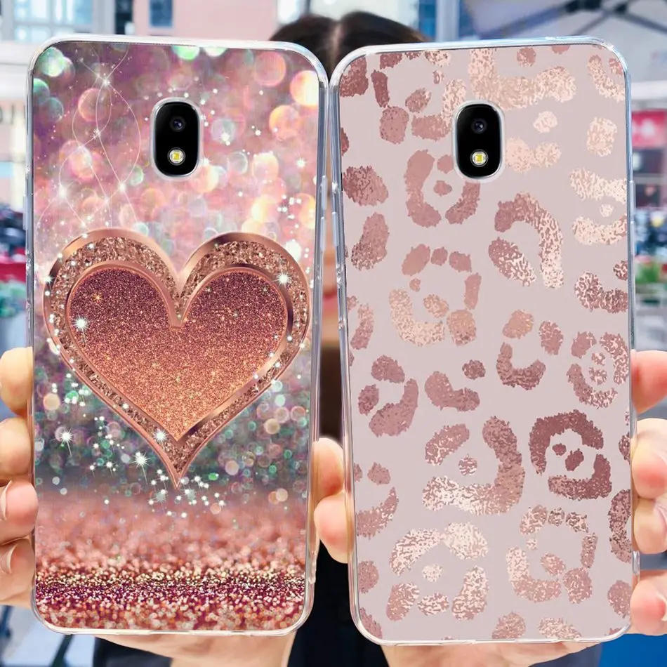 For Samsung Galaxy J3 J5 J7 2017 Case Elegant Printed Soft Silicone TPU Cover For Samsung J7Pro J5Pro J3Pro 2017 Phone Bumper