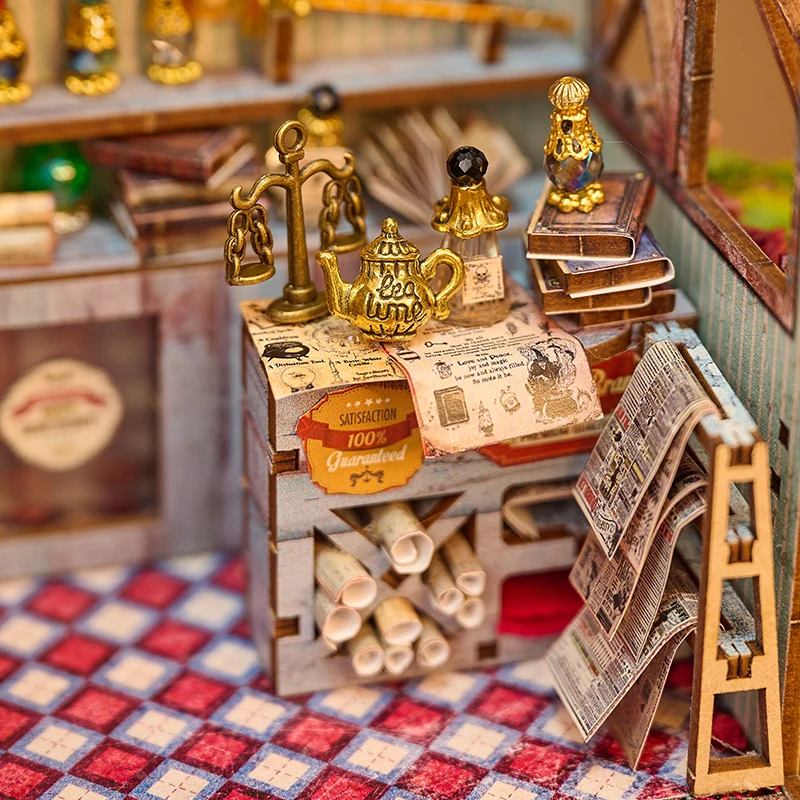 Diy de madeira mini casa boneca kit 3d puzzle montagem modelo construção brinquedos casa quarto com móveis brinquedos presentes natal casa bonecas