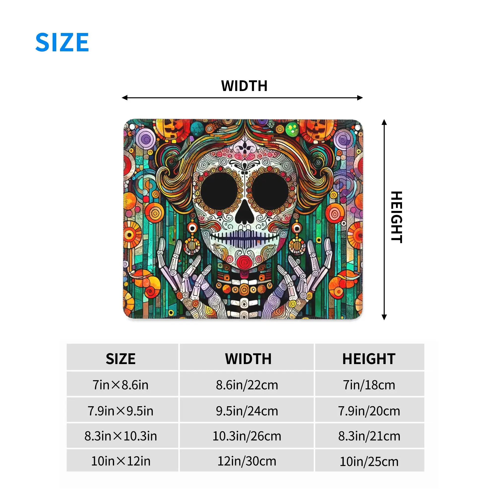 Mexican Catrina Girl Day Of The Dead Sugar Skull Mouse Pad Computer Keyboard Mouse Mat Gamer Laptop Desk Mat Office Table Mats