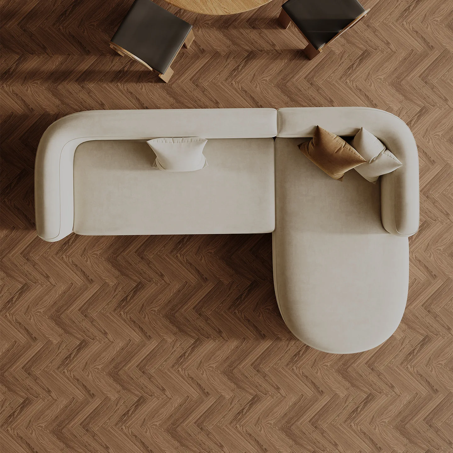& French-Style Corner Sofa L-Shaped Pine Wood Frame Microfiber Leather Beauty Salon Clothing Store Homestay Hotel Lobby Office