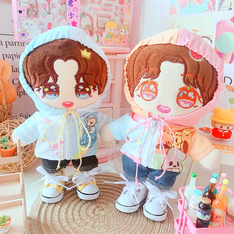 20CM Doll Clothes Sun-protective Clothing Cartoon Raincoat Our Generation Doll Accessories Idol Dolls Fans Gift DIY Toys