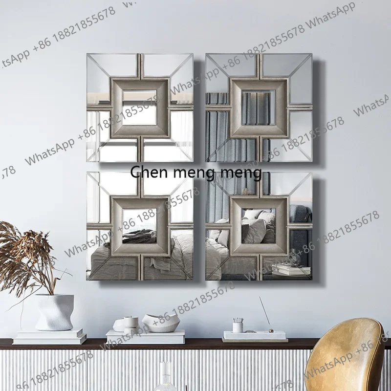 Modern minimalist decoration, living room wall hanging, corridor wall hanging combination, light luxury enigma mirrorzG185