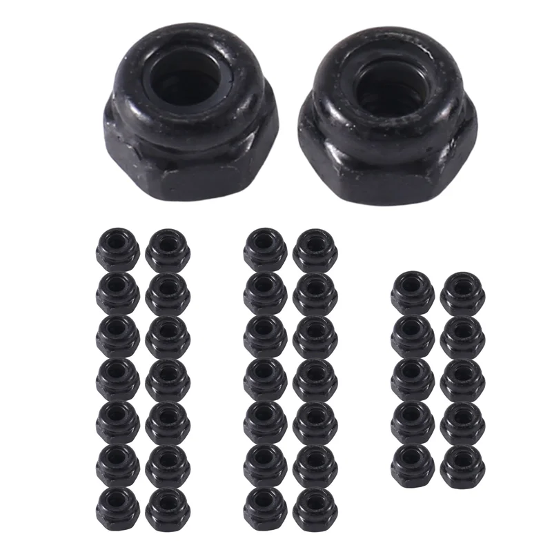 

B49B-40Pcs Metal M2.5 Screw Nut For Traxxas TRX4M 1/18 RC Crawler Car Upgrade Parts