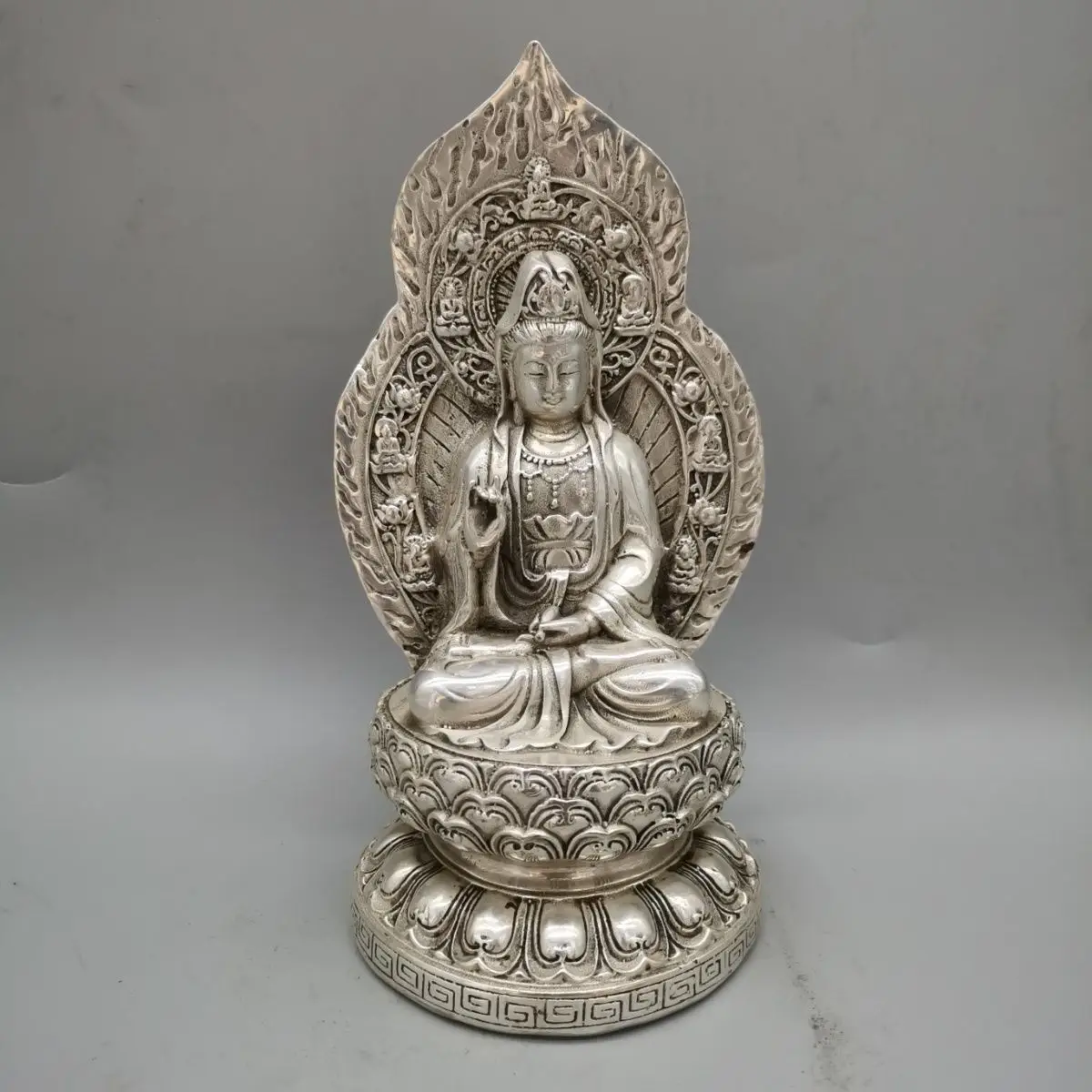 buddha light Guanyin bodhisattva Statue Sculpture Figurines Home Garden Decoration Statues For House