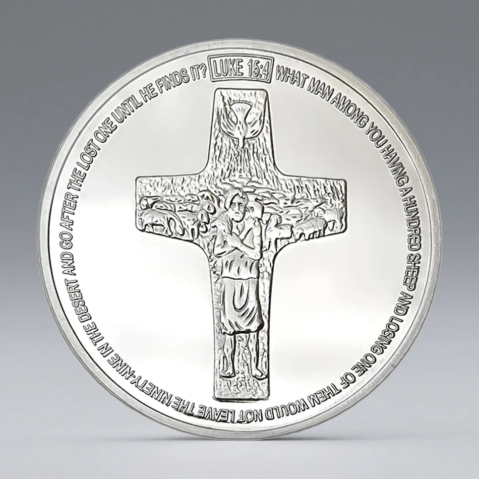 The 267th Pope Souvenir Coin Gold Plated Leo XIV Francis Commemorative Coin Creative Memorial Medal view 4