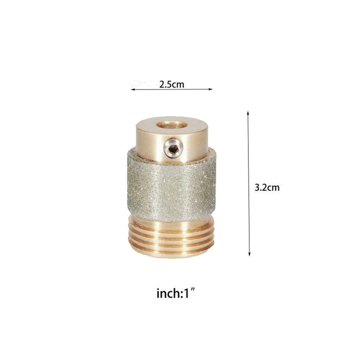 

A002 1Inch Stained Glass Diamond Grinder Bit Tools Brass Core Stained Glass Grinder Bits Diamond Grinder Bit Tools