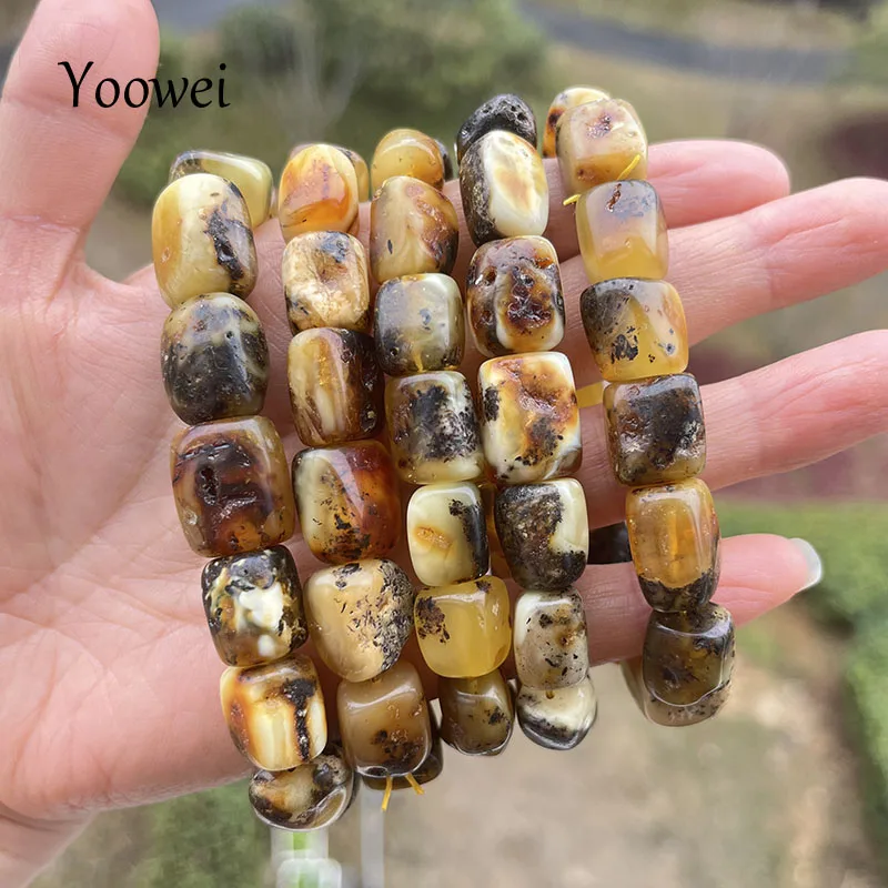 Натуральный Балтийский янтарный браслет унисекс, 100% подлинный подарок, Белый Уникальный нестандартный браслет ручной работы, медицинский лечебный поставщик ювелирных изделий