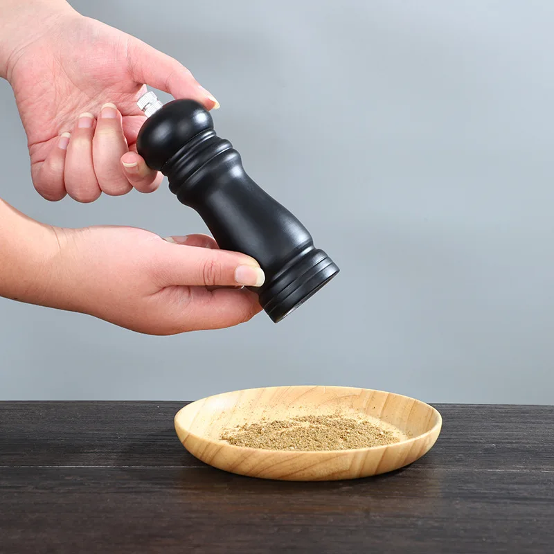 Creative Grinder Black Pepper Mill Dutch Wood Tools Kitchen Cooking BBQ Tools  Grinding Seasoning Bottle  Salt Mills Tools