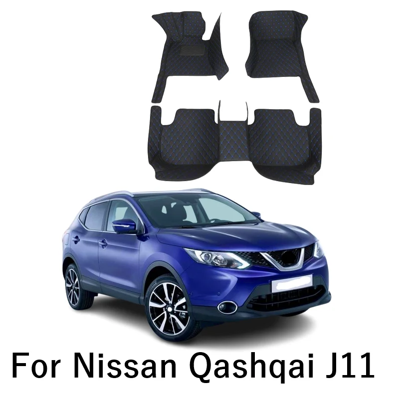 

Автомобильные коврики для Nissan Qashqai J11 2022 2021 2020 2019 2018 2017 2016 2014, коврики для стайлинга, защитные аксессуары, коврики