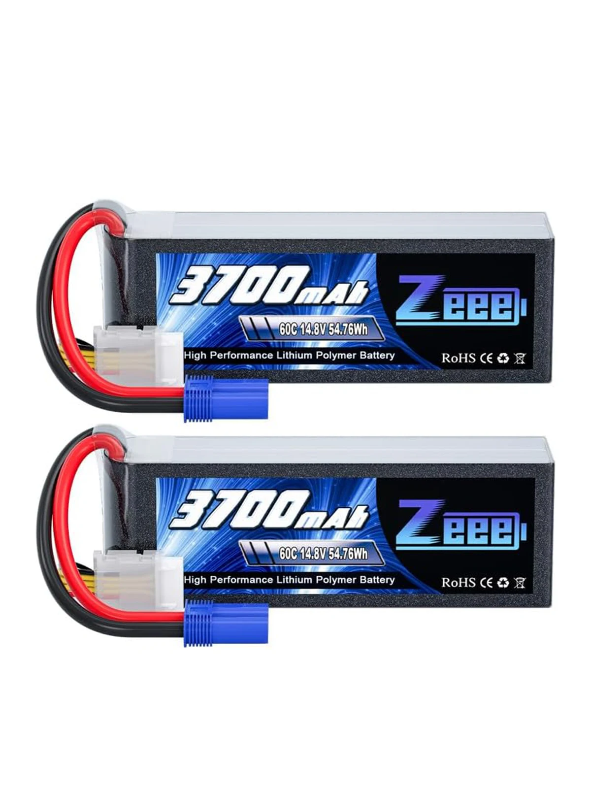 Zeee 4S Lipo Batterie 14,8V 60C 3700mAh Softcase mit EC5 Stecker für RC Autos Boot FPV Drone Batterie UAV Flugzeug Hubschrauber Teile
