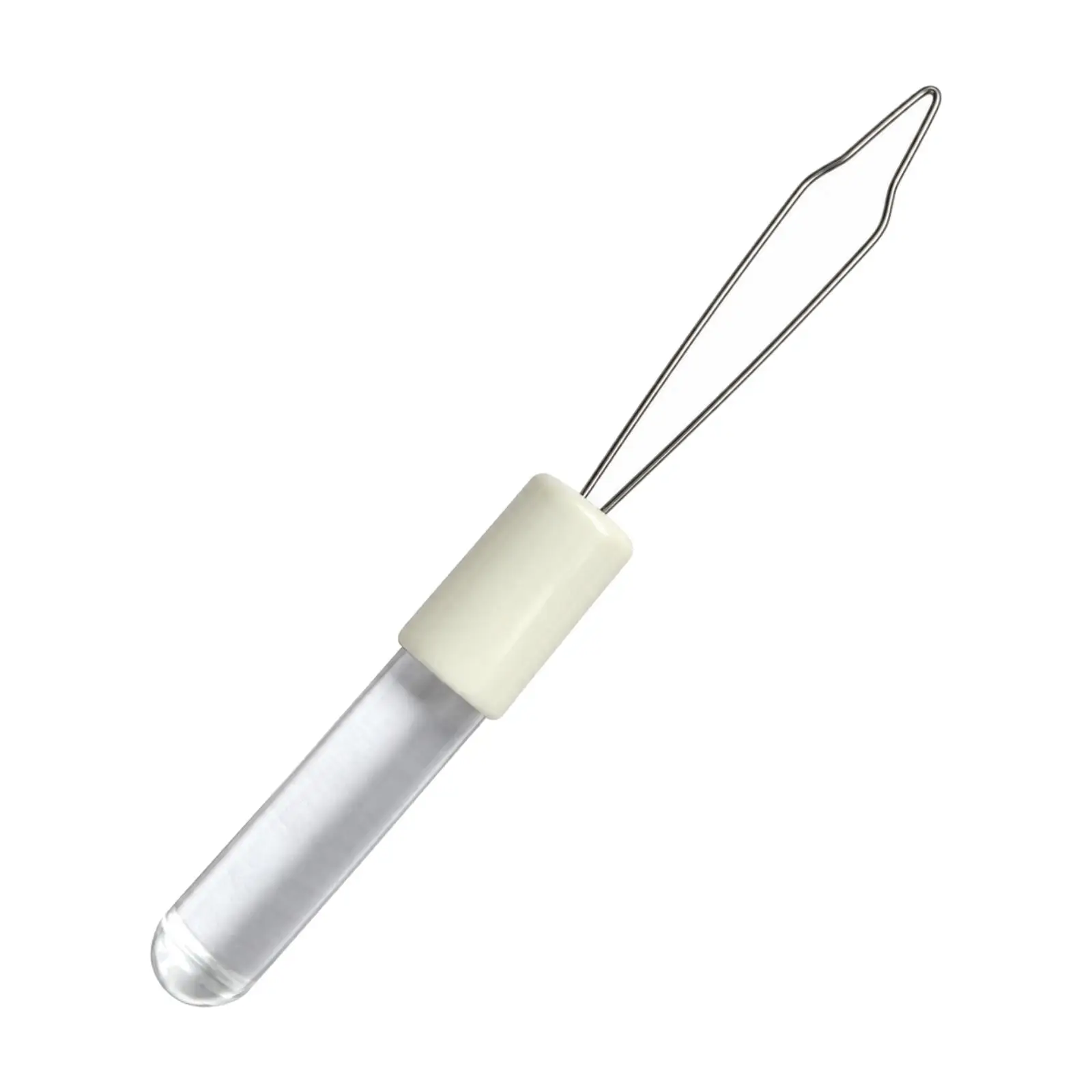 Button Hook with Zipper Pull Non-Slip Grip Button Hook with Zipper Puller Compact Handheld Dressing Tool with Acrylic Handle for